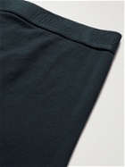 SCHIESSER - Ribbed Stretch-Cotton Jersey Boxer Briefs - Blue