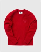 Wood Wood Wmns Asta Lambswool Jumper Red - Womens - Sweatshirts
