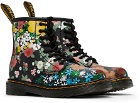 Dr. Martens Baby Black & Multicolor 1460 Floral Boots
