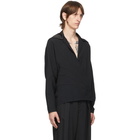 Mugler Black Crepe Shirt