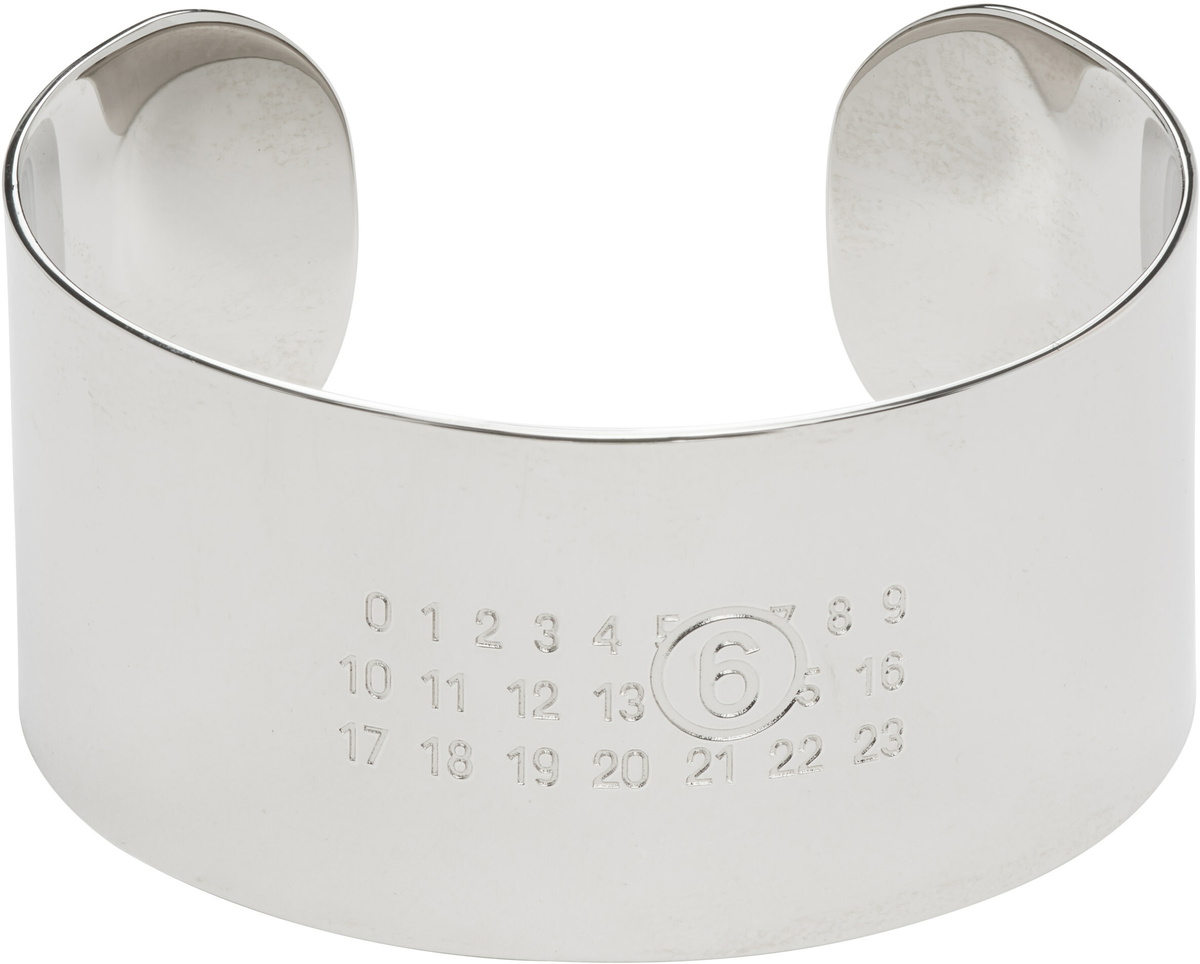 MM6 Maison Margiela Logo Cuff Bracelet