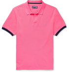 Vilebrequin - Palatin Contrast-Tipped Cotton-Piqué Polo Shirt - Pink