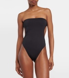 Saint Laurent Strapless cutout swimsuit