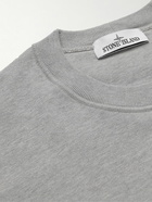 Stone Island - Logo-Appliquéd Cotton-Jersey Sweatshirt - Gray