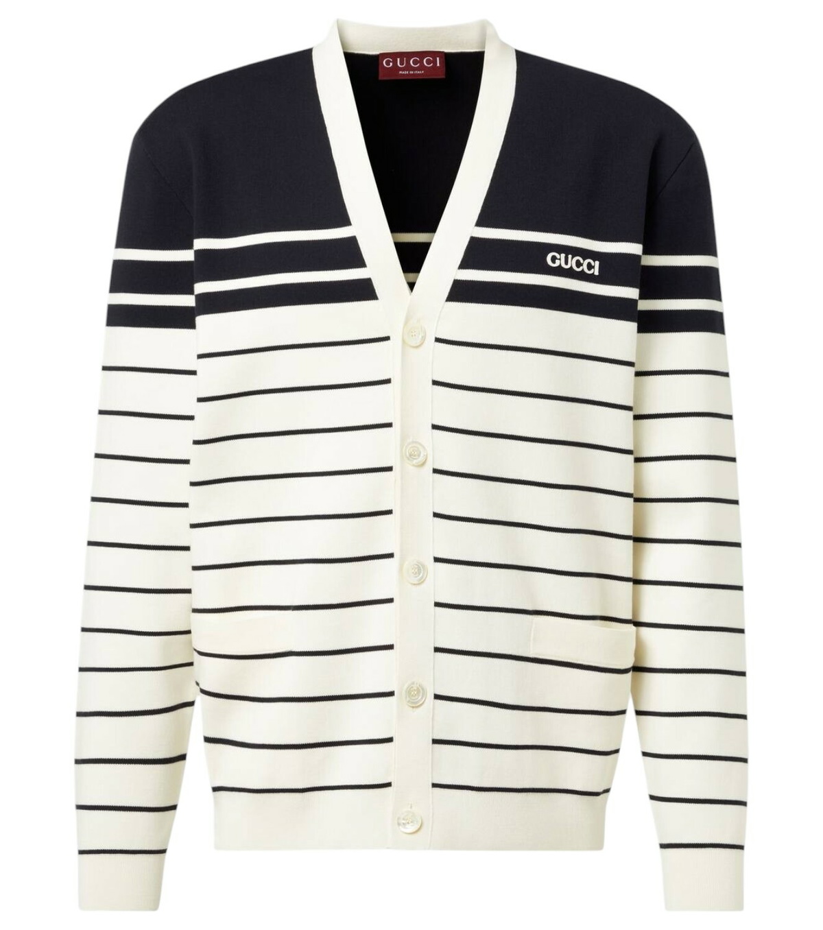 Gucci Green & Off-White GG Stripe Sweater Gucci Gucci Green & Off-White GG Stripe Sweater Gucci