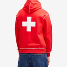 PLACES+FACES Men's Contrast Stitch Hoodie in Red