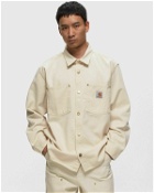 Carhartt Wip Derby Shirt Jacket Beige - Mens - Denim Jackets/Overshirts