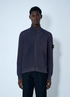 Stone Island Zip-Up Rib Cardigan