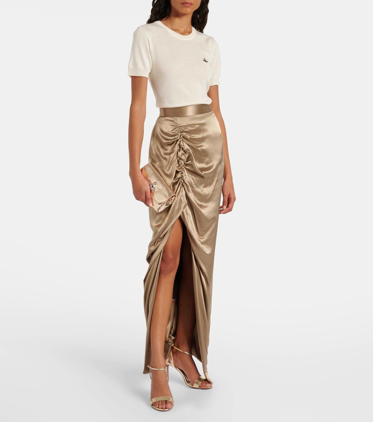 Vivienne Westwood Panther asymmetric maxi skirt Vivienne