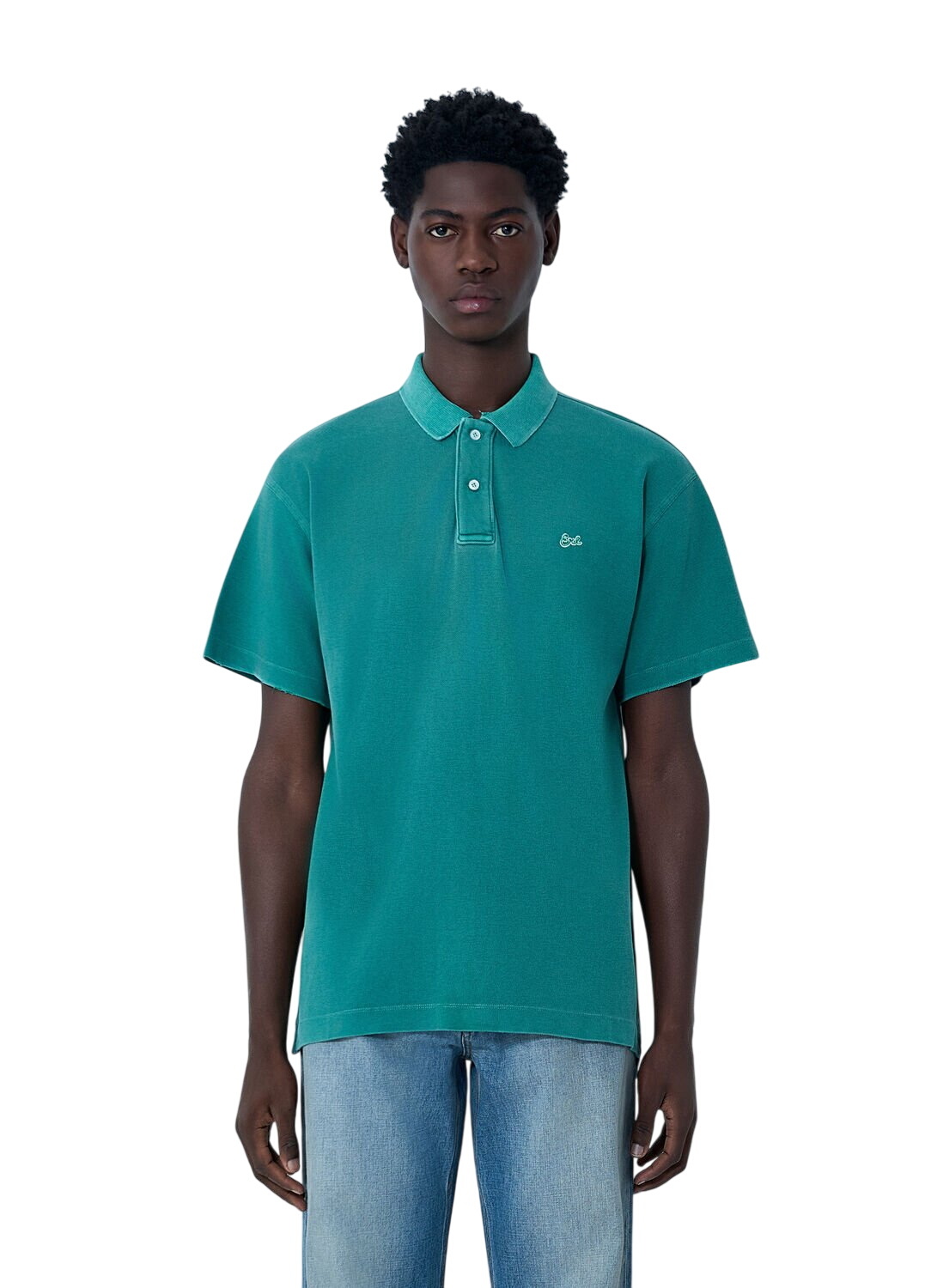 ERL Striped cotton-blend polo shirt ERL