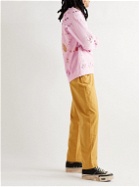 11.11/eleven eleven - Bandhani-Dyed and Painted Organic Cotton-Jersey Sweatshirt - Pink
