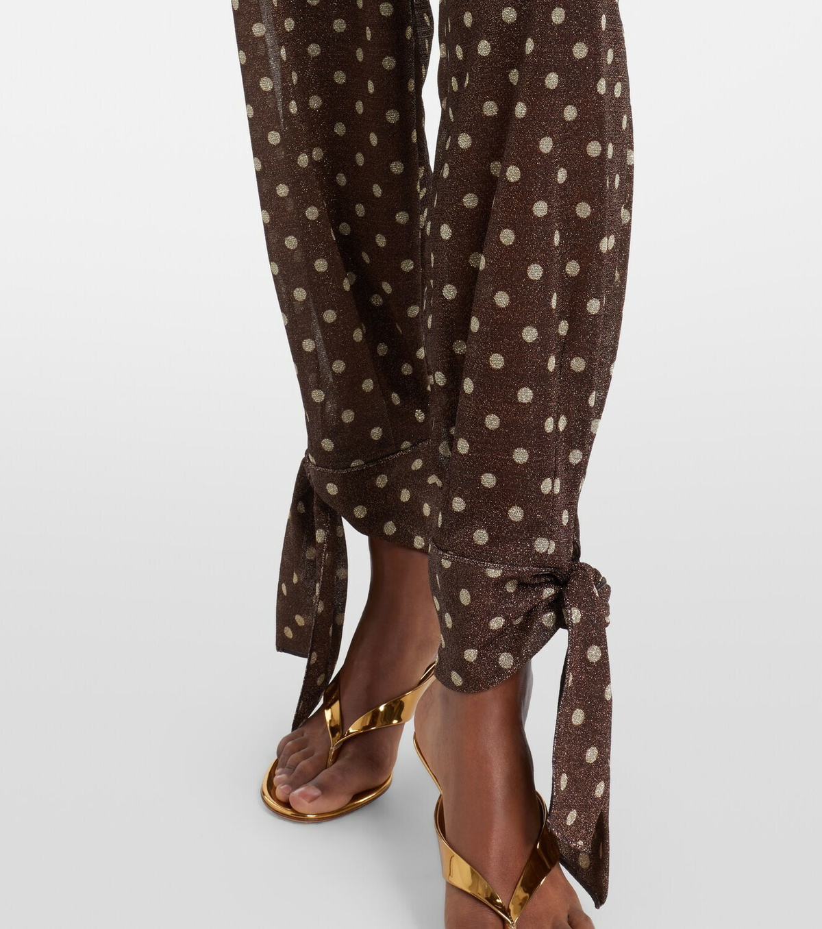 Oséree Lumière polka-dot tapered pants
