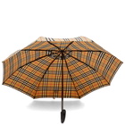 Burberry Men's Trafalgar Check Folding Umbrella in Archive Beige