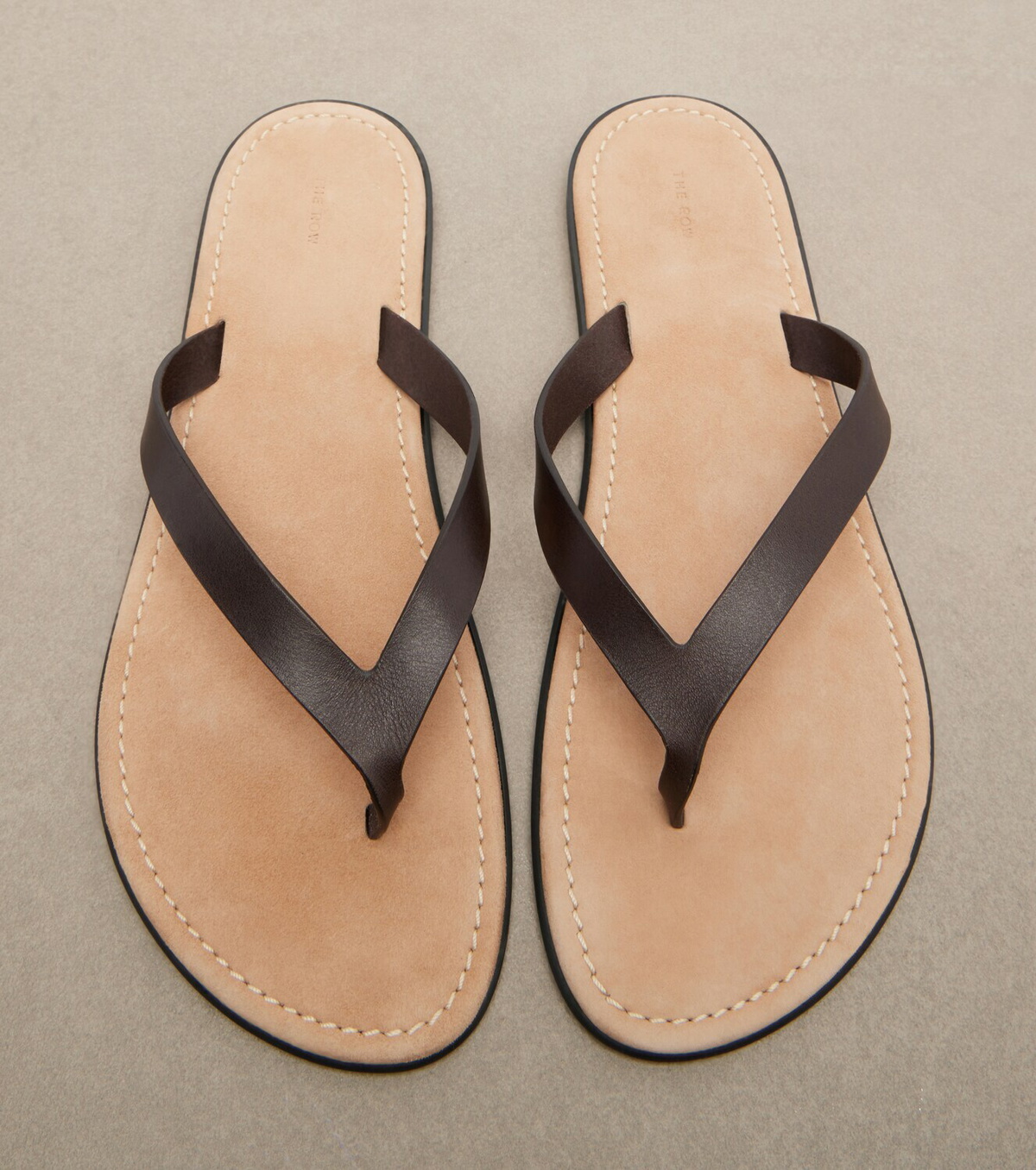 The Row Beach leather thong sandals