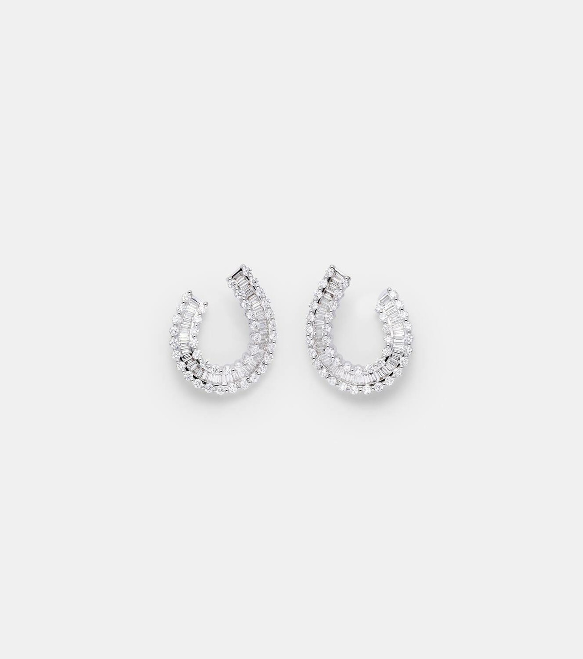 Bucherer Fine Jewellery 18kt white gold earrings with diamonds