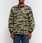 Wacko Maria - Embroidered Camouflage-Print Cotton-Ripstop Jacket - Army green