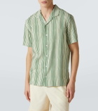 Orlebar Brown Hibbert striped bowling shirt