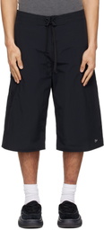 ERL Black Long Woven Shorts