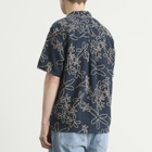 Foret Men's Peer Embroidery Regular Fit Ss Shirt in Navy