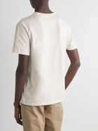 Maison Kitsuné - Logo-Print Cotton-Jersey T-Shirt - Neutrals