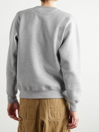 Pop Trading Company - Arch Logo-Appliquéd Cotton-Blend Jersey Sweatshirt - Gray