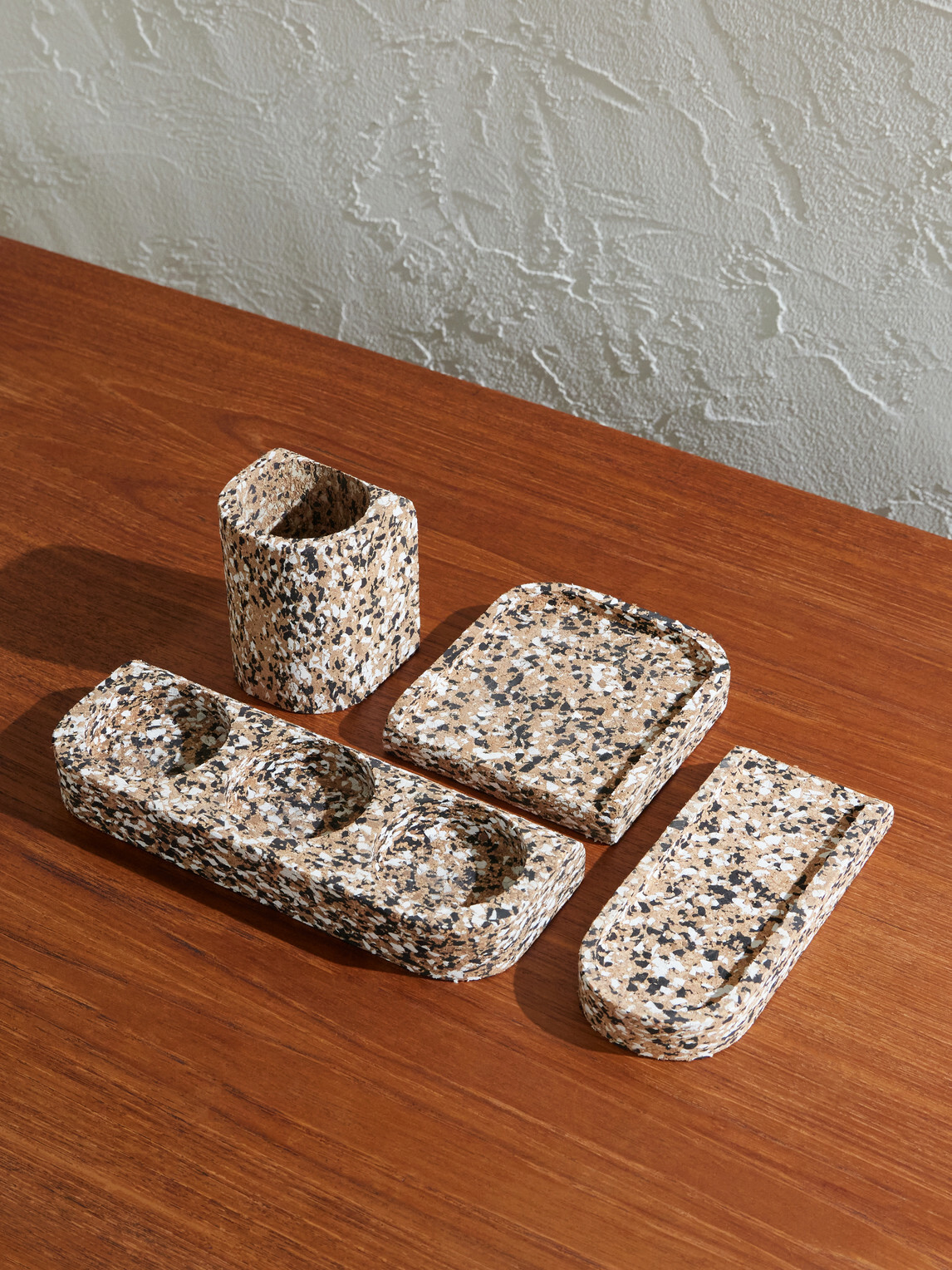 The Conran Shop - Confetti Cork Desk Accessory Set