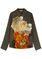 Stine Goya Felix Floral-print Shirt Brown