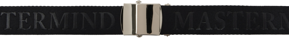 mastermind JAPAN Black & Silver Chain Belt