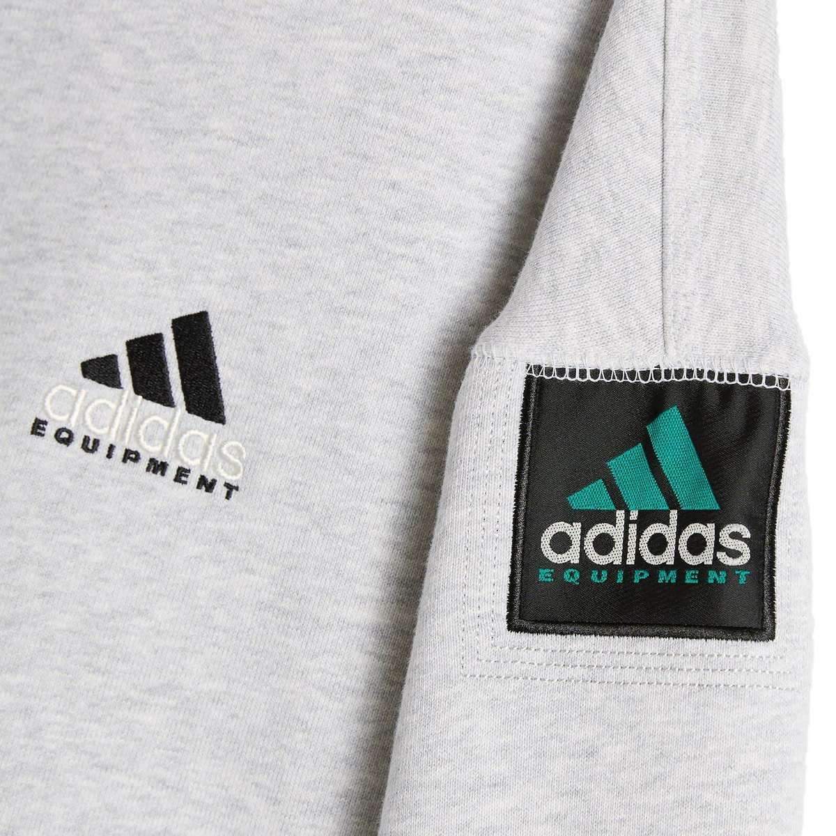 Adidas EQT Crew Sweatshirt in Light Grey Heather