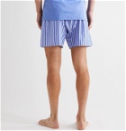 Zimmerli - Striped Cotton Boxer Shorts - Blue