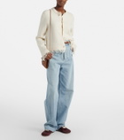 Bottega Veneta Orbit Flash suede-trimmed sneakers