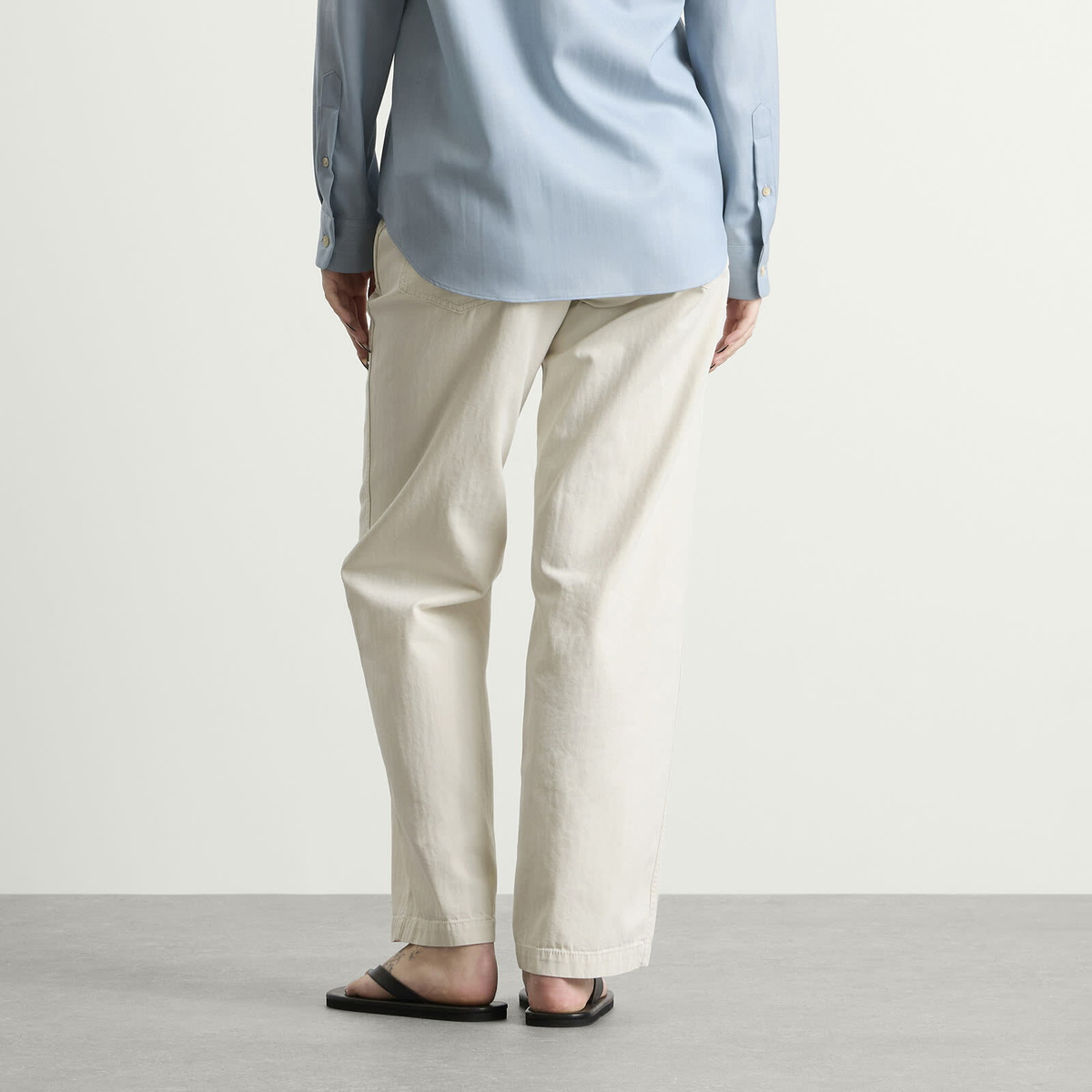 Nothing Written Women's Meadow Washed Cotton Pants in Ivory