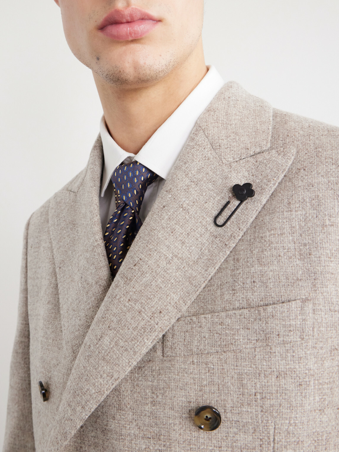 Lardini - Wool Canvas Blazer - Neutrals