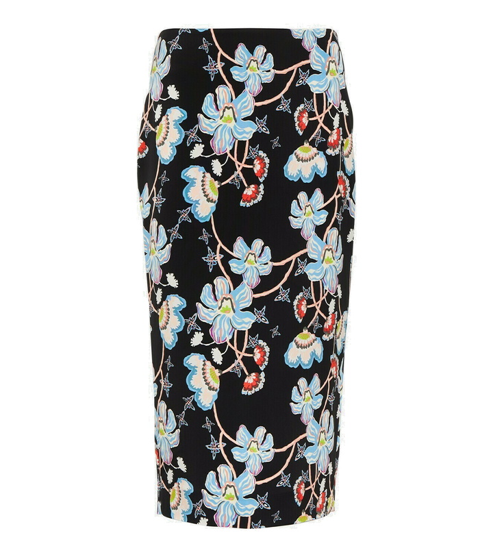 Photo: Diane von Furstenberg Kara floral cady pencil skirt