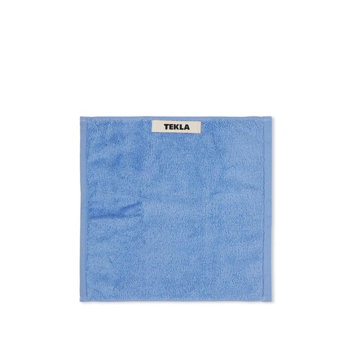 Photo: Tekla Fabrics Tekla Wash Cloth in Clear Blue