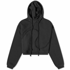 ERL Swirl Fleece Popover Hoody in Black