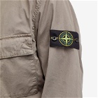 Stone Island Men's Supima Cotton Twill Stretch-TC Hooded Jacket in Dove Grey
