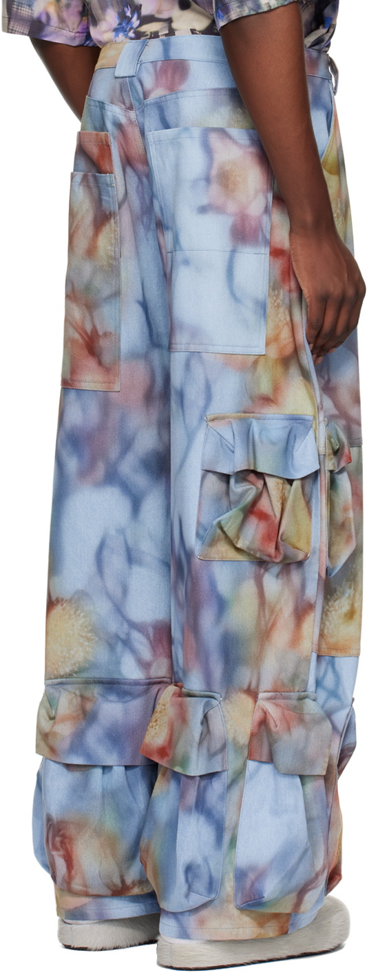 Collina Strada Blue Garden Cargo Pants