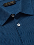 Loro Piana - Cotton-Piqué Shirt - Blue