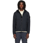 Stone Island Navy 4100001 Crinkle Reps NY Jacket