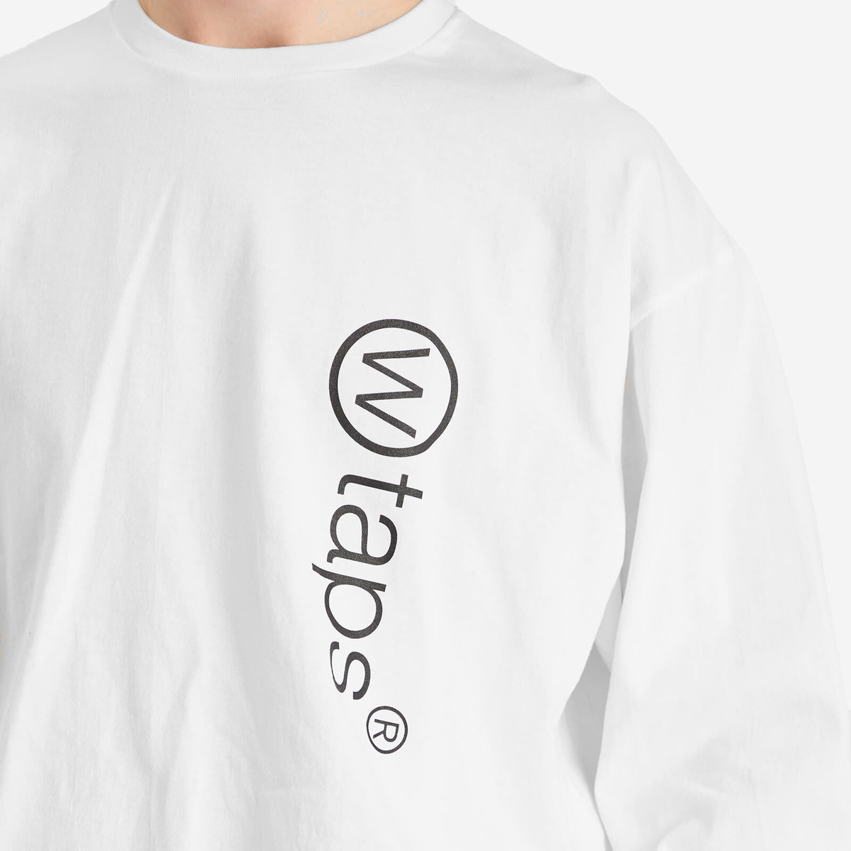 WTAPS Men's Dot Sight Long Sleeve T-Shirt in White WTAPS