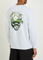 Malbon Grateful Dead Printed Cotton T-shirt White