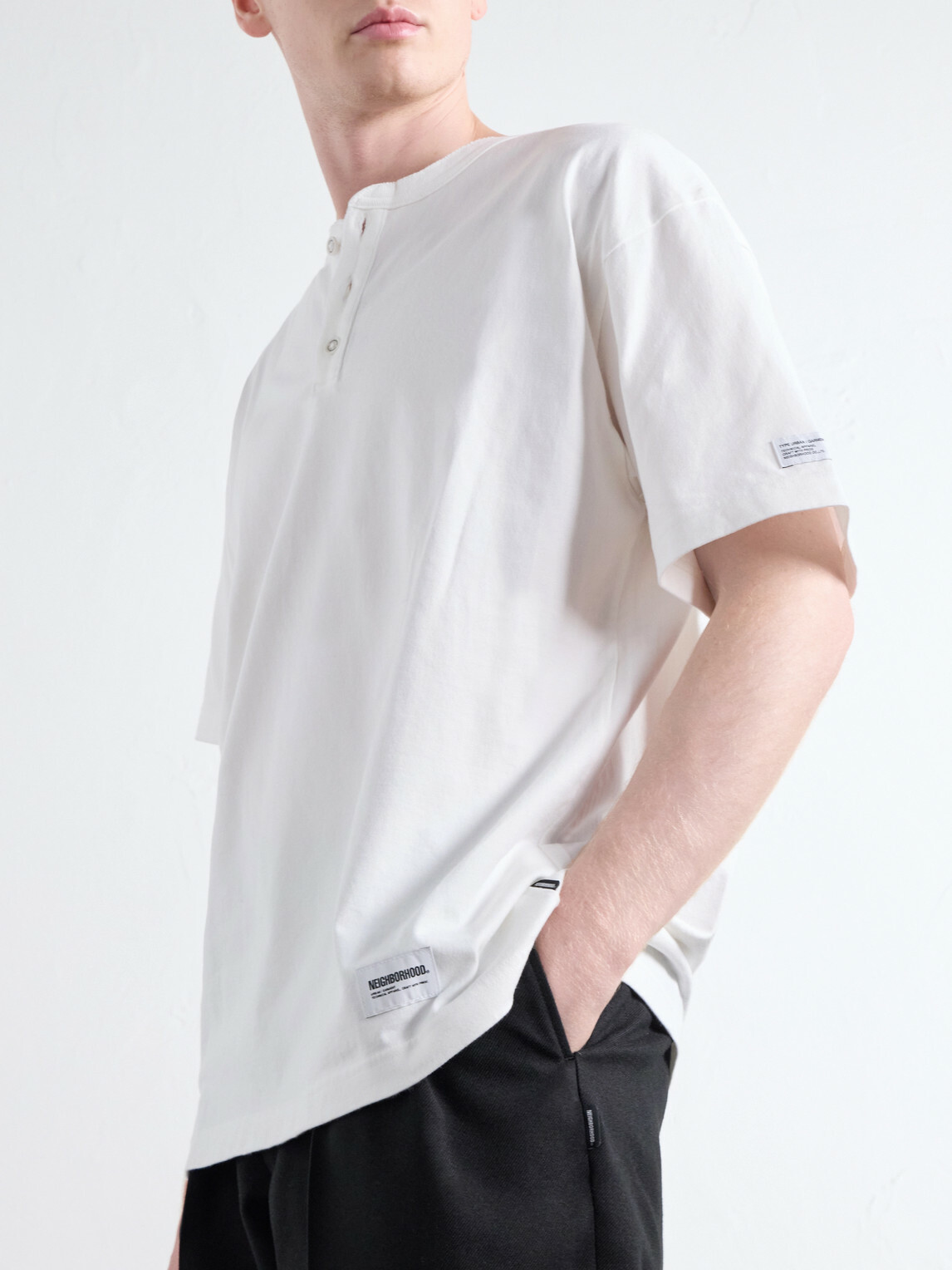 Neighborhood - Cotton-Jersey Henley T-Shirt - White