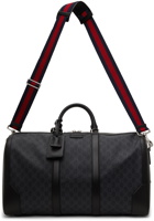 Gucci Black Large GG Supreme Carry-On Duffle Bag