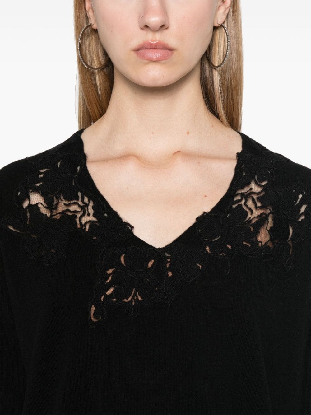 ERMANNO - Wool V-necked Sweater