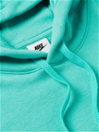 Nike - Sportswear Club Logo-Embroidered Cotton-Blend Jersey Hoodie - Blue