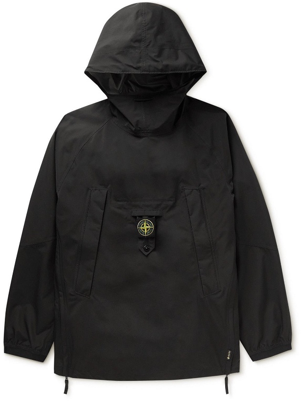 Photo: Stone Island - Convertible Logo-Appliquéd Shell Hooded Jacket - Black