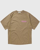 Adish Tatreez Logo Contrast Stitched Surf T Shirt Brown - Mens - Shortsleeves