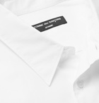 Comme des Garçons HOMME - Logo-Print Cotton-Poplin Shirt - White