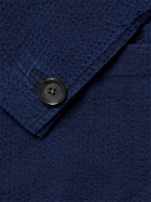 Oliver Spencer - Mansfield Cotton-Seersucker Suit Jacket - Blue